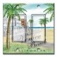 Printed Decora 2 Gang Rocker Style Switch with matching Wall Plate - Venice Beach