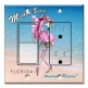 Printed 2 Gang Decora Switch - Outlet Combo with matching Wall Plate - Miami Flamingo: Hers