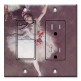 Printed 2 Gang Decora Switch - Outlet Combo with matching Wall Plate - Degas: Dancer