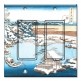 Printed Decora 2 Gang Rocker Style Switch with matching Wall Plate - Hokusai: Sumida River
