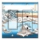 Printed 2 Gang Decora Switch - Outlet Combo with matching Wall Plate - Hokusai: Sumida River