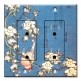 Printed 2 Gang Decora Duplex Receptacle Outlet with matching Wall Plate - Hokusai: Bullfinch