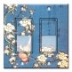 Printed Decora 2 Gang Rocker Style Switch with matching Wall Plate - Hokusai: Bullfinch