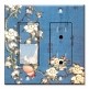 Printed 2 Gang Decora Switch - Outlet Combo with matching Wall Plate - Hokusai: Bullfinch