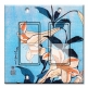 Printed Decora 2 Gang Rocker Style Switch with matching Wall Plate - Hokusai: Lilies