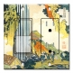 Printed 2 Gang Decora Switch - Outlet Combo with matching Wall Plate - Hokusai: Kirifuri Waterfall