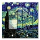 Printed 2 Gang Decora Switch - Outlet Combo with matching Wall Plate - Van Gogh: Starry Night