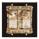 Printed Decora 2 Gang Rocker Style Switch with matching Wall Plate - Treasure Map