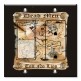 Printed 2 Gang Decora Switch - Outlet Combo with matching Wall Plate - Treasure Map
