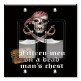 Printed Decora 2 Gang Rocker Style Switch with matching Wall Plate - Dead Man's Chest
