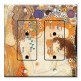 Printed 2 Gang Decora Duplex Receptacle Outlet with matching Wall Plate - Klimt: Ages of Women