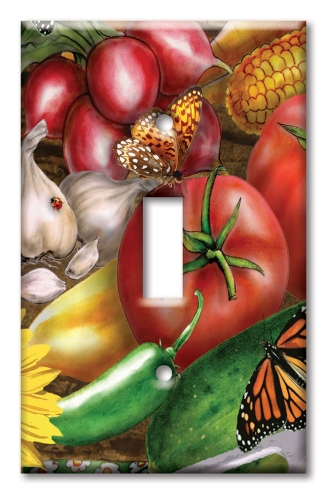 Art Plates - Decorative OVERSIZED Switch Plate - Outlet Cover - Thanksgiving II