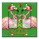 Printed Decora 2 Gang Rocker Style Switch with matching Wall Plate - Flamingo Holiday