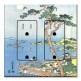 Printed 2 Gang Decora Duplex Receptacle Outlet with matching Wall Plate - Hokusai: Abe No Nakamaro