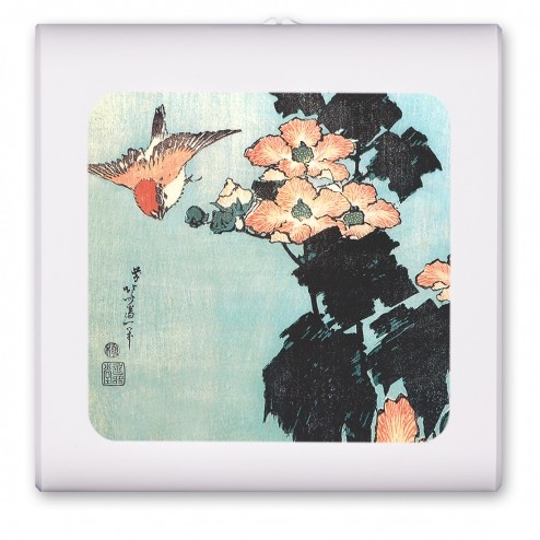 Hokusai: Hibiscus and Sparrow - #548