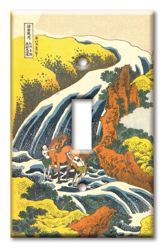 Art Plates - Decorative OVERSIZED Wall Plate - Outlet Cover - Hokusai: In the Horse