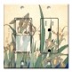 Printed 2 Gang Decora Switch - Outlet Combo with matching Wall Plate - Hokusai: Irises