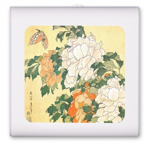 Hokusai: Peonies and Butterfly - #554