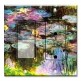 Printed 2 Gang Decora Switch - Outlet Combo with matching Wall Plate - Monet: Violet Lilies