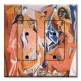 Printed 2 Gang Decora Duplex Receptacle Outlet with matching Wall Plate - Picasso: Les Demoiselles
