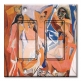 Printed Decora 2 Gang Rocker Style Switch with matching Wall Plate - Picasso: Les Demoiselles
