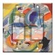 Printed Decora 2 Gang Rocker Style Switch with matching Wall Plate - Kandinsky: Sea Battle