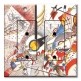 Printed 2 Gang Decora Duplex Receptacle Outlet with matching Wall Plate - Kandinsky: Watercolor