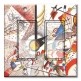 Printed Decora 2 Gang Rocker Style Switch with matching Wall Plate - Kandinsky: Watercolor