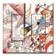 Printed 2 Gang Decora Switch - Outlet Combo with matching Wall Plate - Kandinsky: Watercolor