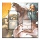 Printed Decora 2 Gang Rocker Style Switch with matching Wall Plate - Michelangelo: Sistine Chapel