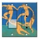 Printed 2 Gang Decora Switch - Outlet Combo with matching Wall Plate - Matisse: The Dance