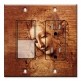 Printed 2 Gang Decora Switch - Outlet Combo with matching Wall Plate - Da Vinci: La Scapigliata