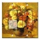 Printed 2 Gang Decora Switch - Outlet Combo with matching Wall Plate - Bouquet de Roses