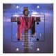 Printed 2 Gang Decora Duplex Receptacle Outlet with matching Wall Plate - For God So Loved