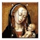 Printed 2 Gang Decora Duplex Receptacle Outlet with matching Wall Plate - Virgin and Child