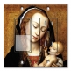 Printed 2 Gang Decora Switch - Outlet Combo with matching Wall Plate - Virgin and Child