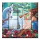 Printed Decora 2 Gang Rocker Style Switch with matching Wall Plate - Flute Fairy