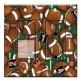 Printed 2 Gang Decora Switch - Outlet Combo with matching Wall Plate - Footballs - Image by Dan Morris