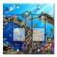 Printed Decora 2 Gang Rocker Style Switch with matching Wall Plate - Reef Life II
