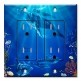 Printed 2 Gang Decora Duplex Receptacle Outlet with matching Wall Plate - Whale