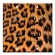 Printed 2 Gang Decora Duplex Receptacle Outlet with matching Wall Plate - Faux Leopard Fur