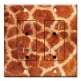 Printed 2 Gang Decora Duplex Receptacle Outlet with matching Wall Plate - Faux Giraffe Fur