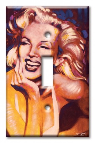 Art Plates - Decorative OVERSIZED Switch Plates & Outlet Covers - Marilyn