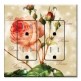 Printed 2 Gang Decora Duplex Receptacle Outlet with matching Wall Plate - Redoute Roses