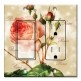Printed 2 Gang Decora Switch - Outlet Combo with matching Wall Plate - Redoute Roses