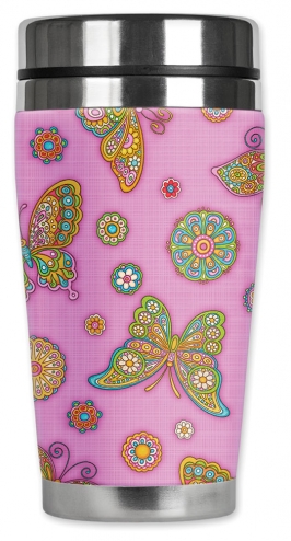 Paisley Butterflies (pink) - Image by Dan Morris - #7604