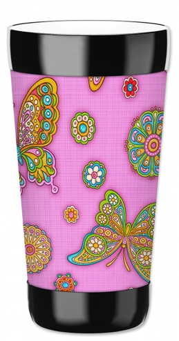 Paisley Butterflies (pink) - Image by Dan Morris - #7604