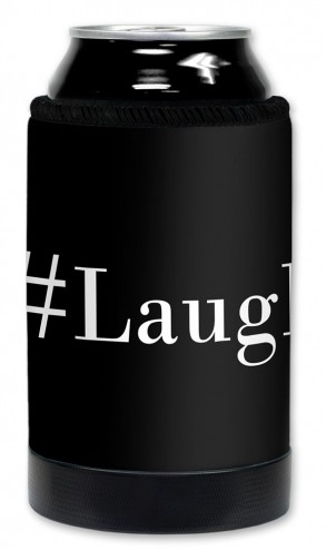 Mugzie Deluxe Can Cooler - Premium Neoprene Wetsuit Material Beverage Can or Bottle Insulator for 16 OZ and 12 OZ Soda Energy Drink Beer Cans - #Laugh