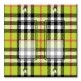 Printed Decora 2 Gang Rocker Style Switch with matching Wall Plate - Plaid
