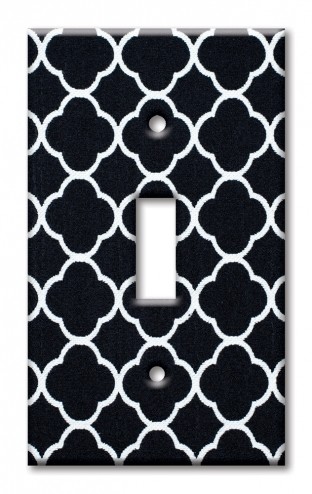 Art Plates - Decorative OVERSIZED Wall Plate - Outlet Cover - Lattice